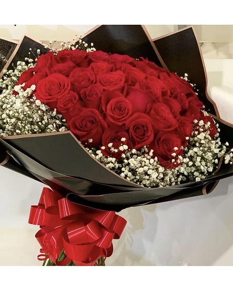 Wrapped Romance- Roses-12, 24, 36 in Grand Prairie TX - Hoffman  