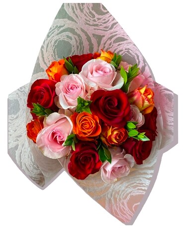 Assorted Rose Bouquet Flower Arrangement