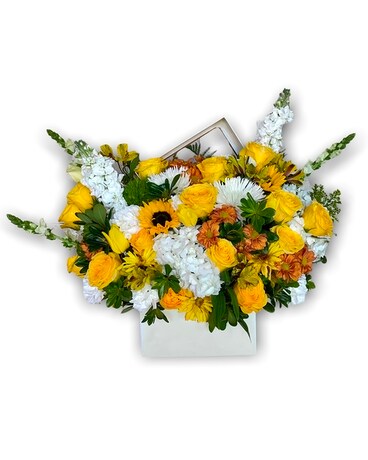 Mellow Yellow Flower Arrangement