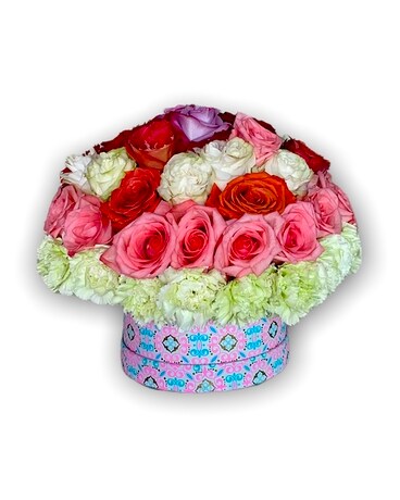 Pink Garden Flower Arrangement