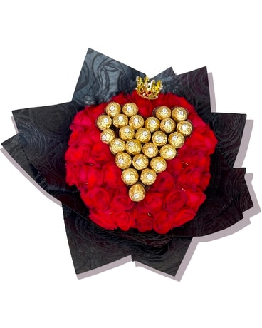 Rose Heart Flower Arrangement