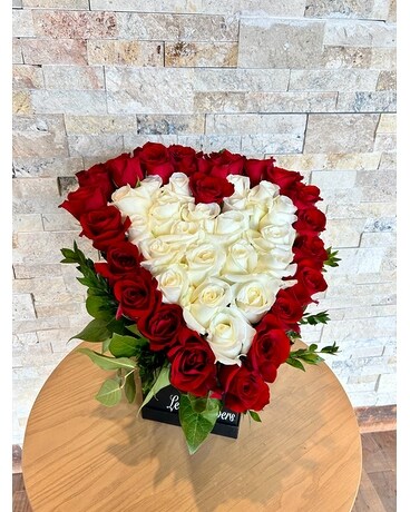 Rose Heart Flower Arrangement