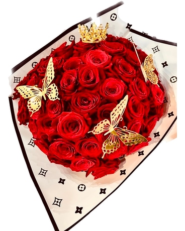 Louis Vuitton Fifty Rose Bouquet Bouquet