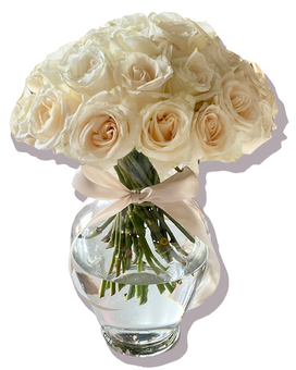 Three dozen white roses Flower Arrangement