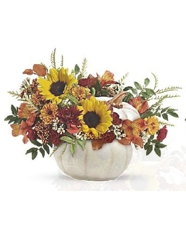 Enchanted Pumpkin Bouquet Flower Arrangement