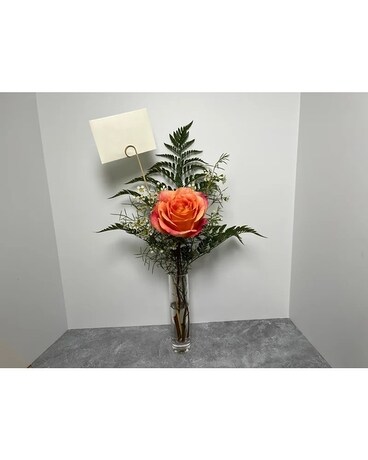 Single Rose Vase Flower Arrangement