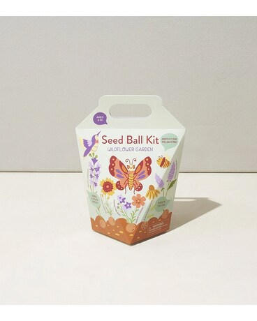 DIY Seed Ball Kit - Wildflower Garden Flower Arrangement
