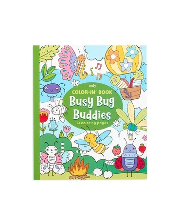 Color-in' Book: Busy Bug Buddies Flower Arrangement