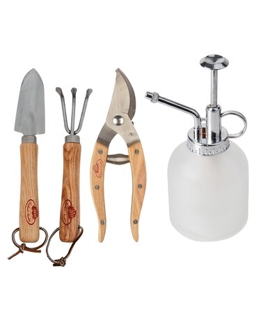 Stainless Steel Indoor Garden Tool Set Flower Arrangement