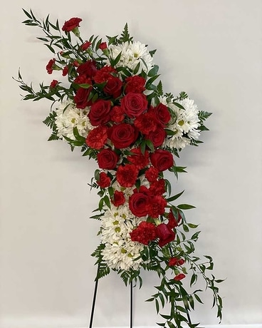 Red Cross Flower Arrangement