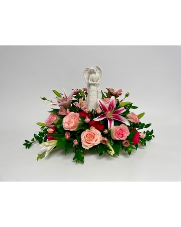 Blush Angel Tribute Flower Arrangement