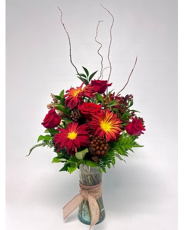Rovers and Roses Flower Arrangement