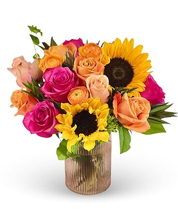 Fall Sunset Flower Arrangement