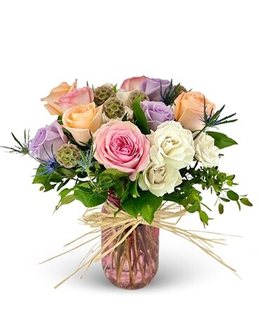 Rosy Posy Mason Jar