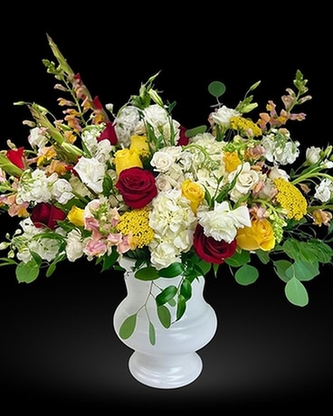 Fond Farewell Sympathy Urn Funeral Arrangement