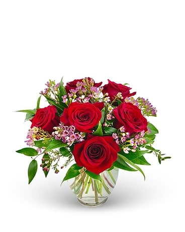 Twinbrook's Red Rose Medley Flower Arrangement