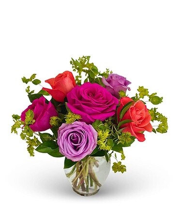 Twinbrook's Assorted Rose Medley Flower Arrangement