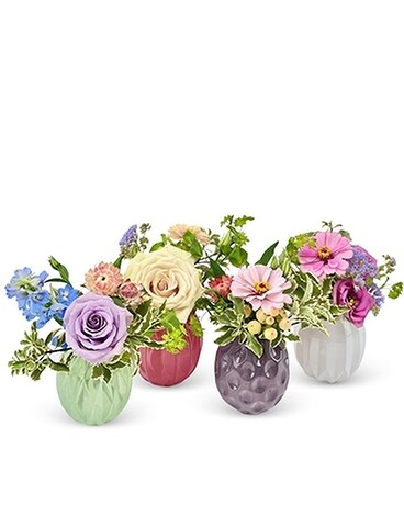 Spring Fling Bud Vase Collection Flower Arrangement