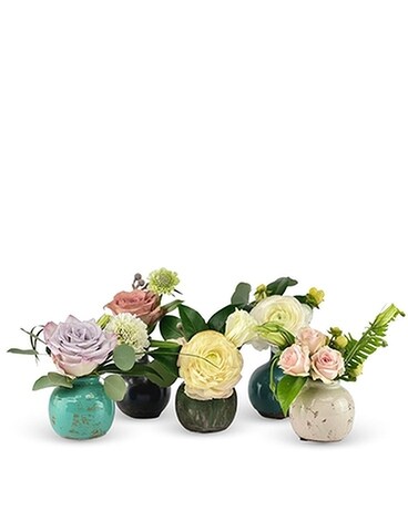 Burst into Bloom Bud Vases Specialty Arrangement