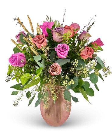 Pumpkin Spice Rose Bouquet Flower Arrangement