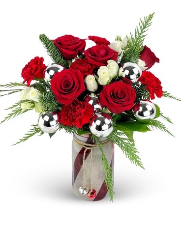 Peppermint Jingle Bouquet Flower Arrangement