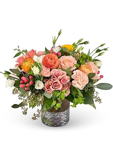 Peachy Keen Flower Arrangement