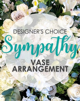 Designer's Choice - Sympathy Vase Flower Arrangement