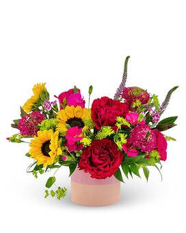 Evening Sun Flower Arrangement