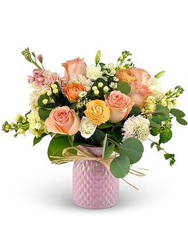 Peaches 'n' Cream Flower Arrangement