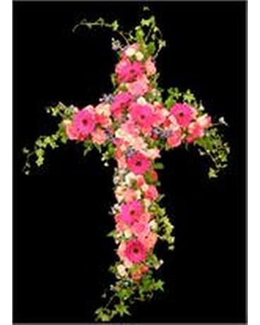 Wondrous Cross Funeral Arrangement