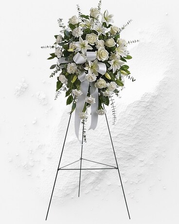 Sentiments of Serenity Spray Sympathy Arrangement