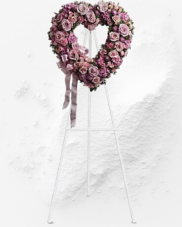 Rose Garden Heart Sympathy Arrangement