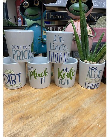 Cups Flower Arrangement