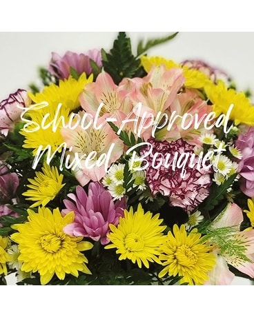 School-Approved Bouquet Flower Arrangement