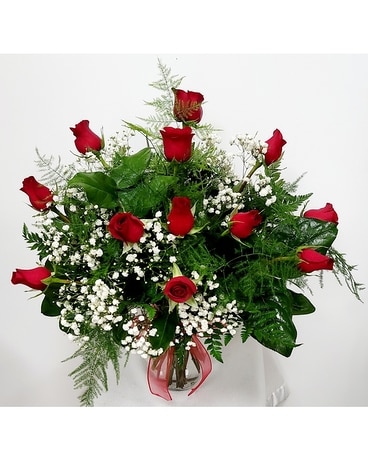 UVF Red Rose Bouquet Flower Arrangement