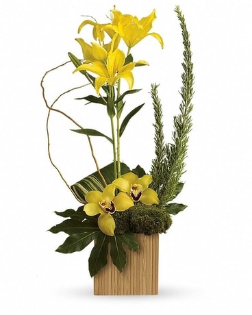 Bamboo Tropics Flower Arrangement