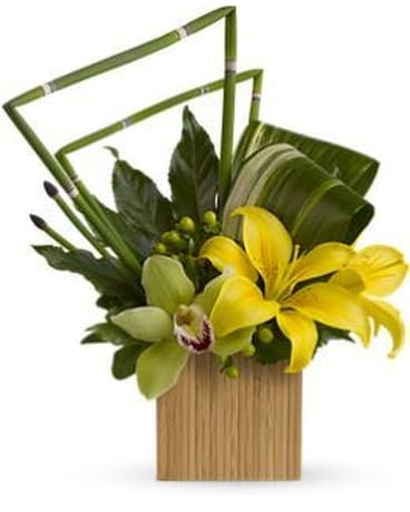 Bamboo Zen Flower Arrangement
