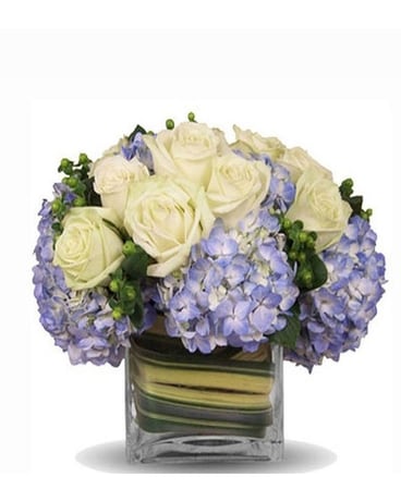 Blue Enchantment Blooms Flower Arrangement