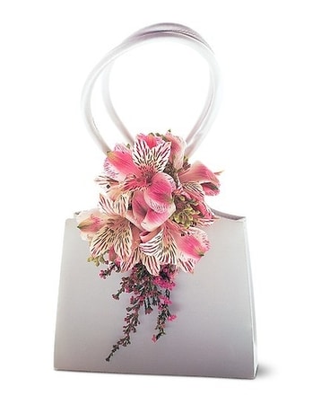 Pink Alstroemeria Cluster - Purse Corsage in Seattle WA - Seattle
