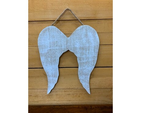 Rustic Angel Wings Flower Arrangement