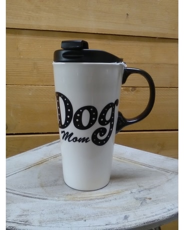 Dog Mom Mug Flower Arrangement