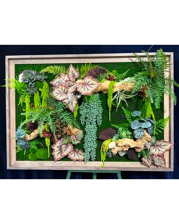 Green Wall Art Begonia Custom product