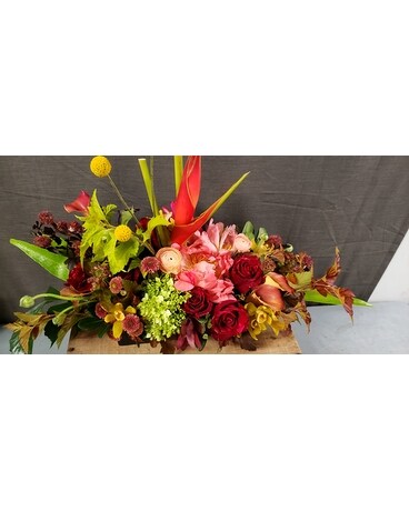 Tropical Floral Funeral Arrangement