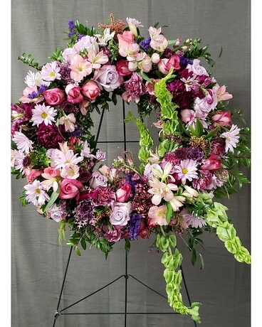 TCL's Ever Enchanting Funeral Wreath Flower Arrangement