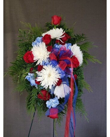 Easel Spray Funeral Arrangement