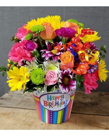 TCL's Birthday Sparkler Flower Arrangement