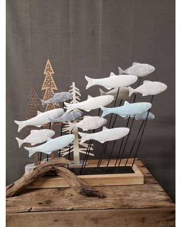 Sculpture size,  inches height and  inches wide.