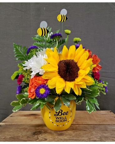 TCL's Garden of Wellness-Buzzy Bee Bouquet Flower Arrangement