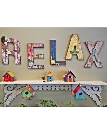 Relax and Farmhouse Shelf Gifts