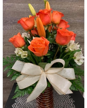 Fire In Your Eyes Flower Arrangement
